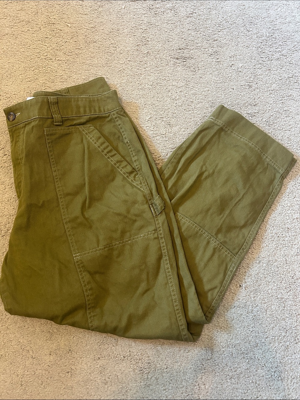 Women's Old Navy Olive Green Utility Pants